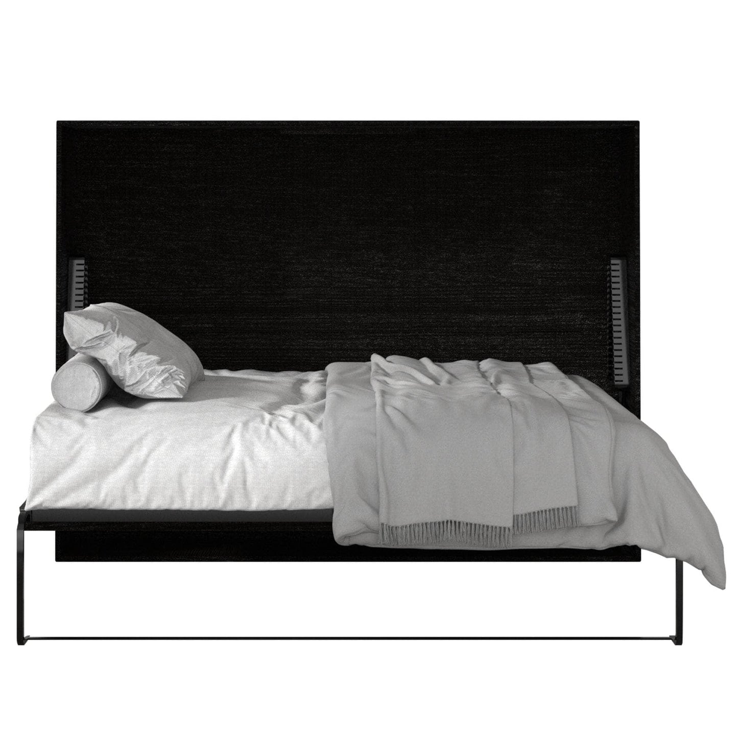 True Contemporary Murphy Wall Bed Twin Heidi Grey Horizontal Murphy Wall Pull Down Bed - Available in 3 Sizes