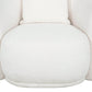 Pending - True Contemporary Archibald 2 Piece Curved Kidney Shaped Sectional Sofa and Chair Set in Wolly Ivory