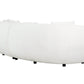 Pending - True Contemporary Archibald 2 Piece Curved Kidney Shaped Sectional Sofa and Chair Set in Wolly Ivory