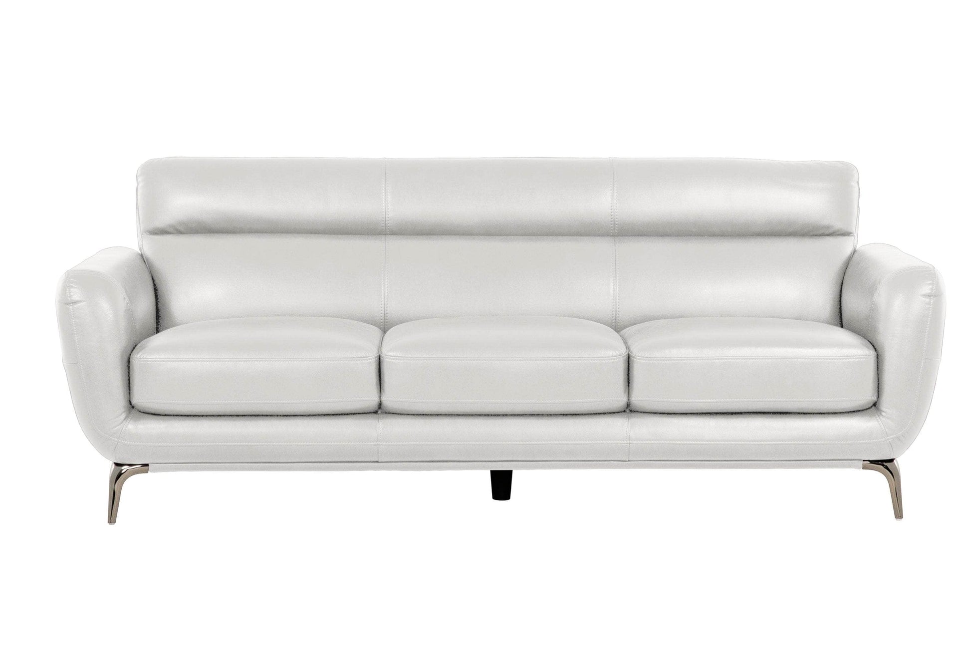 True Contemporary Sofa Grey William Tufted Faux Leather Sofa - Available in 2 Colours