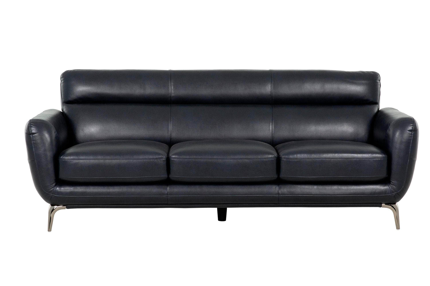 True Contemporary Sofa Midnight William Tufted Faux Leather Sofa - Available in 2 Colours
