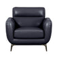 True Contemporary Sofa Set William 3 Piece Tufted Faux Leather Sofa and Loveseat Set - Available in 2 Colours